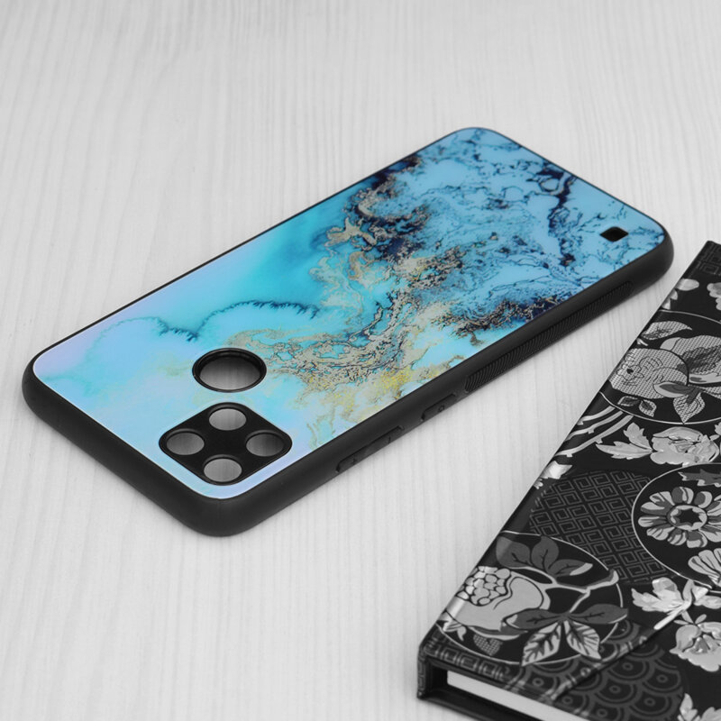 Husa Realme C21 Techsuit Glaze, Blue Ocean