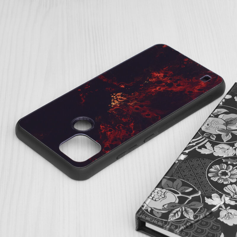 Husa Realme C21 Techsuit Glaze, Red Nebula