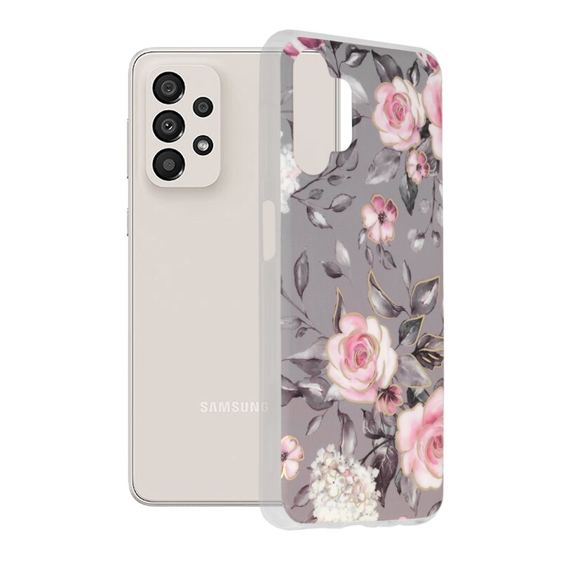 Husa Samsung Galaxy A13 4G Techsuit Marble, Bloom of Ruth Gray