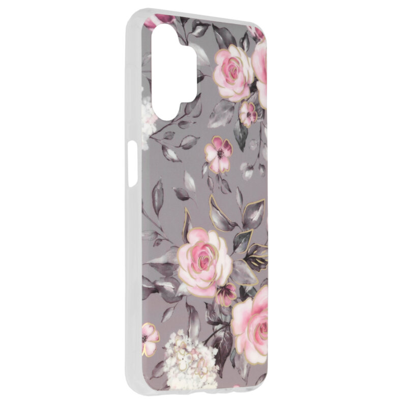 Husa Samsung Galaxy A13 4G Techsuit Marble, Bloom of Ruth Gray