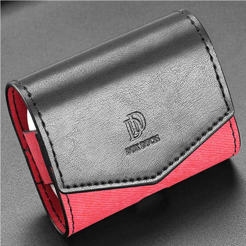 Husa Airpods 3 Dux Ducis Mix Series din piele sintetica, rosu