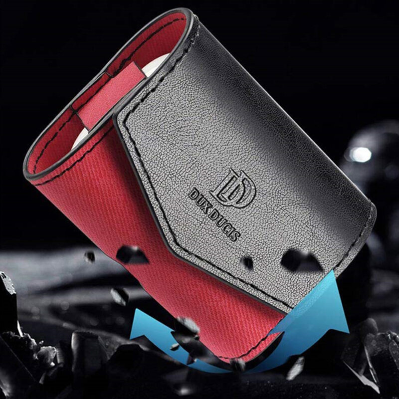Husa Airpods 3 Dux Ducis Mix Series din piele sintetica, rosu