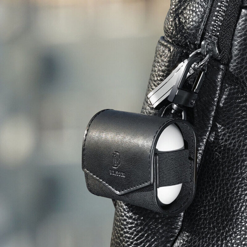 Husa Airpods 3 Dux Ducis Mix Series din piele sintetica, rosu