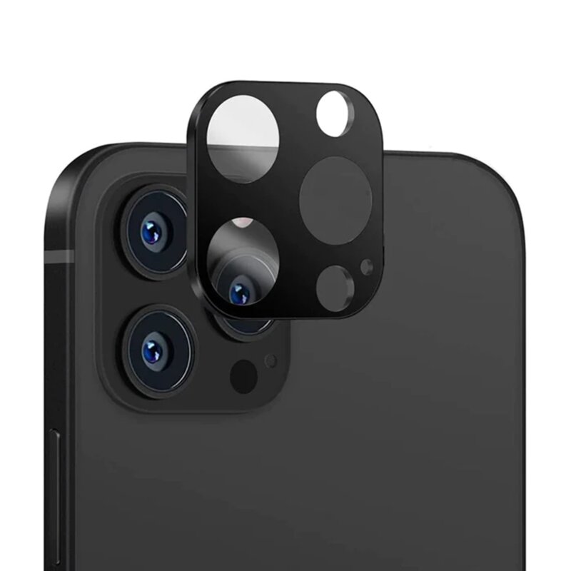 Folie camera iPhone 14 Pro Techsuit Full Glass, negru