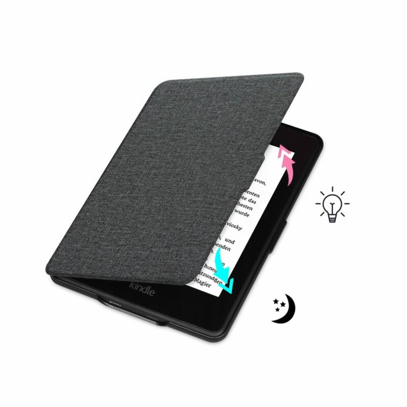 Husa Kindle Paperwhite 4 2018/2019/2020 Tech-Protect Smartcase, gri inchis