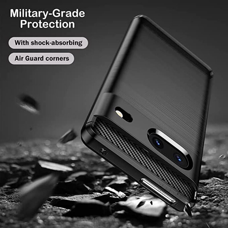 Husa Google Pixel 7 Techsuit Carbon Silicone, negru
