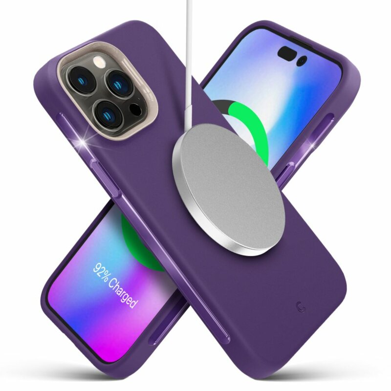 Husa iPhone 14 Pro Spigen Cyrill Ultra Color MagSafe, mov