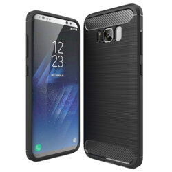 Husa Samsung Galaxy A14 5G Techsuit Carbon Silicone, negru