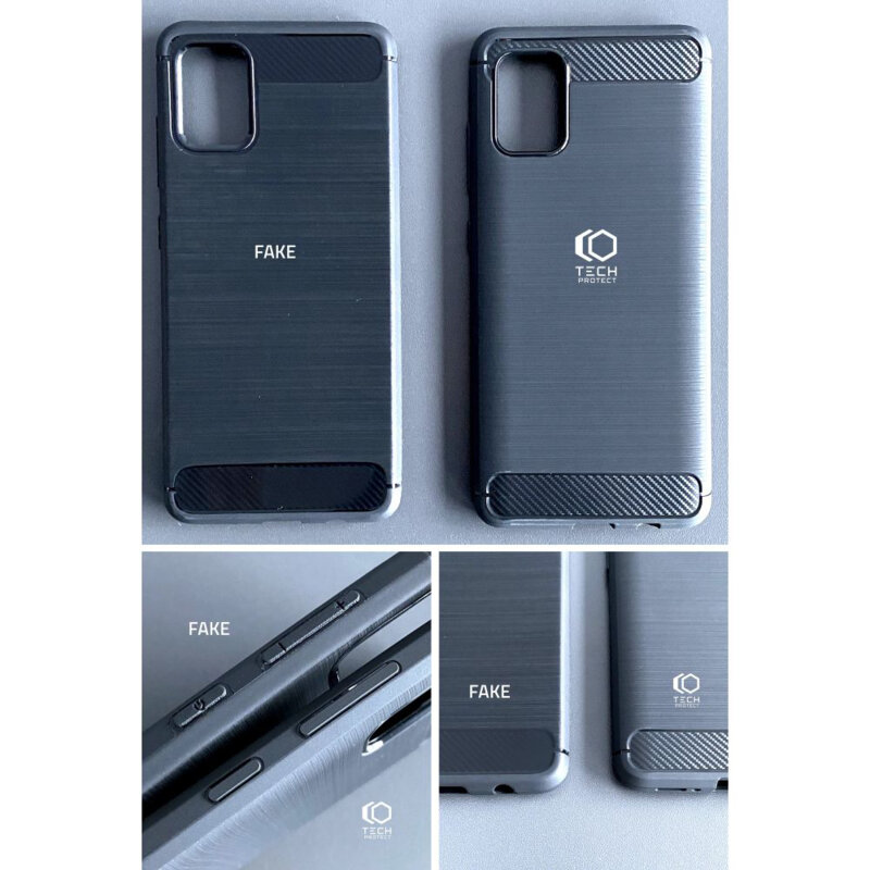 Husa Xiaomi Redmi Note 10S Tech-Protect TPU Carbon, negru