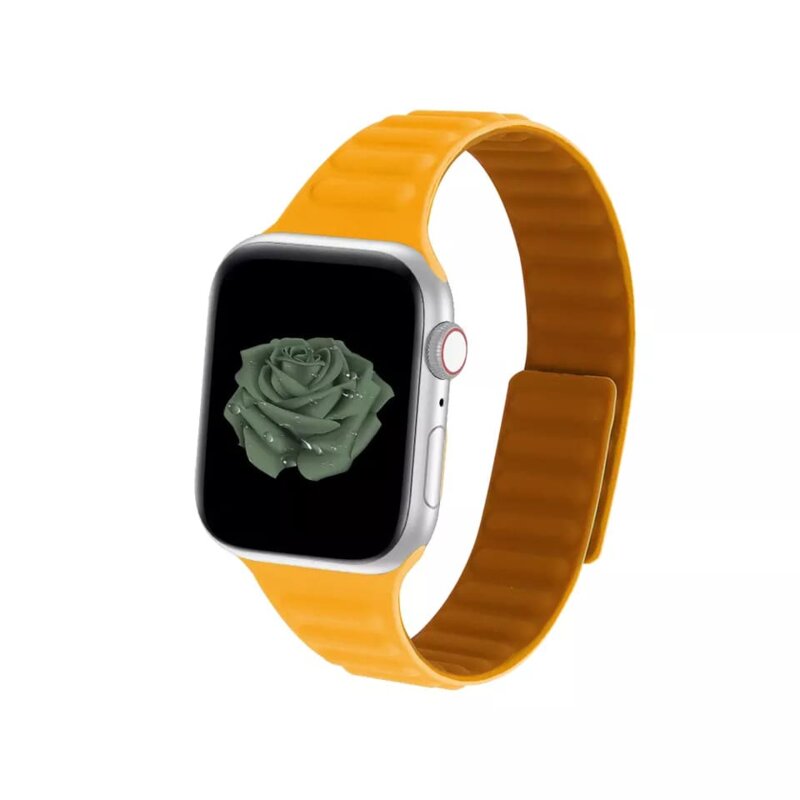Curea Apple Watch 1 38mm pentru dama Techsuit, portocaliu, W035