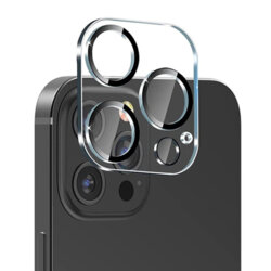 Folie sticla iPhone 13 Pro Lito S+ Camera Protector, negru/transparenta
