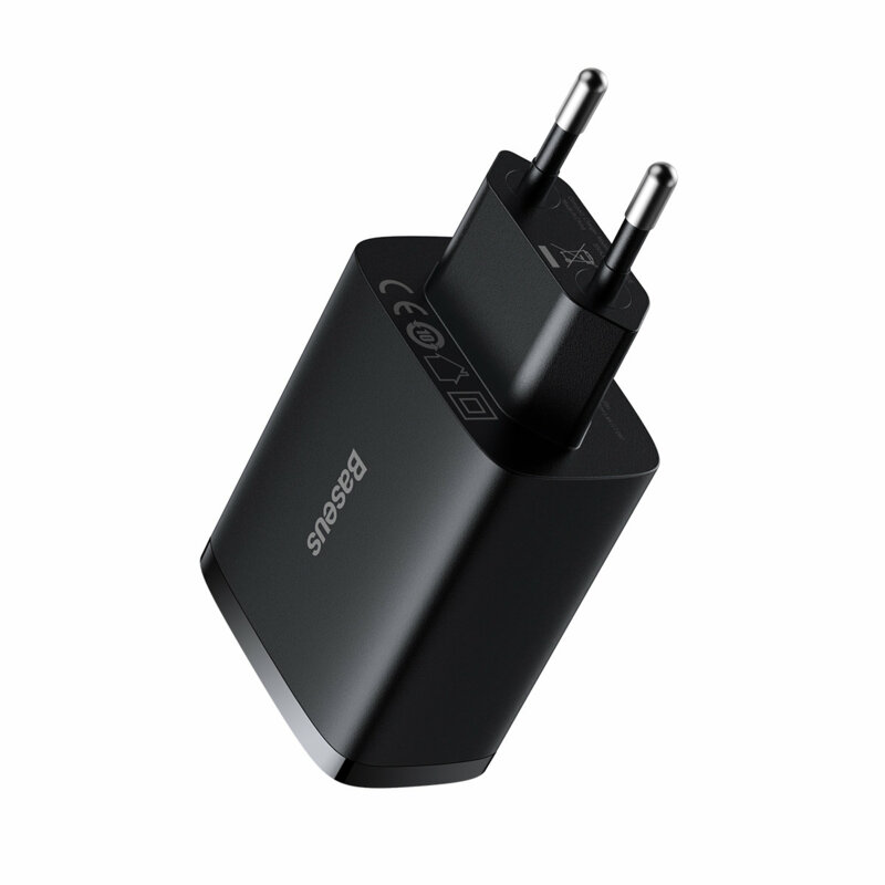 Incarcator de priza 3 x USB Baseus, 17W, negru, CCXJ020101