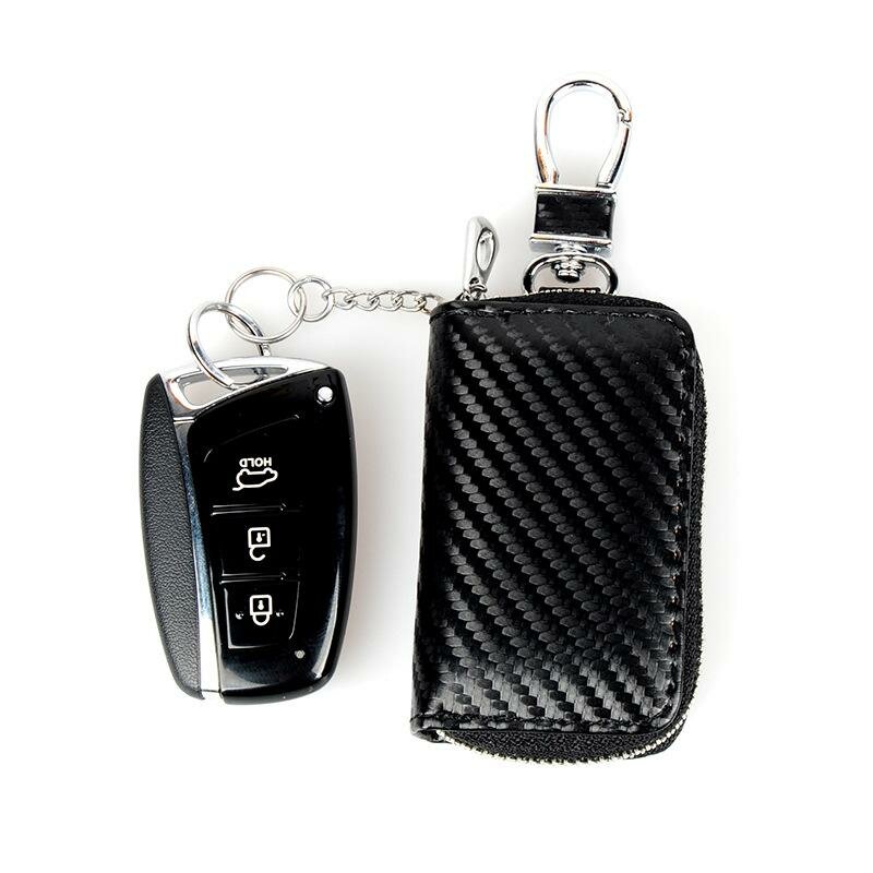 Husa cheie auto, suport chei auto 8 x 4.3cm, negru