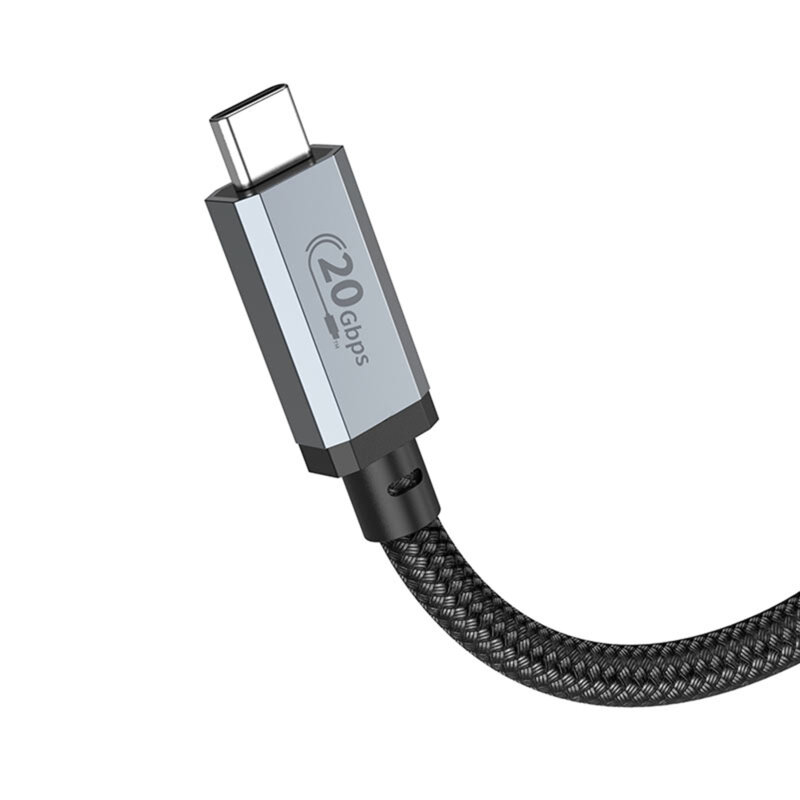 Cablu audio video USB C USB 4 100W Hoco US05, 5A, 4K@60Hz, 1m