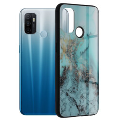 Husa Oppo A53s Techsuit Glaze, Blue Ocean