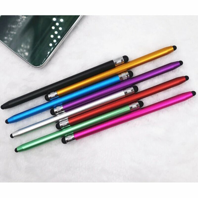 Stylus pen Techsuit, 2in1 universal, Android, iOS, aluminiu, mov, JC01