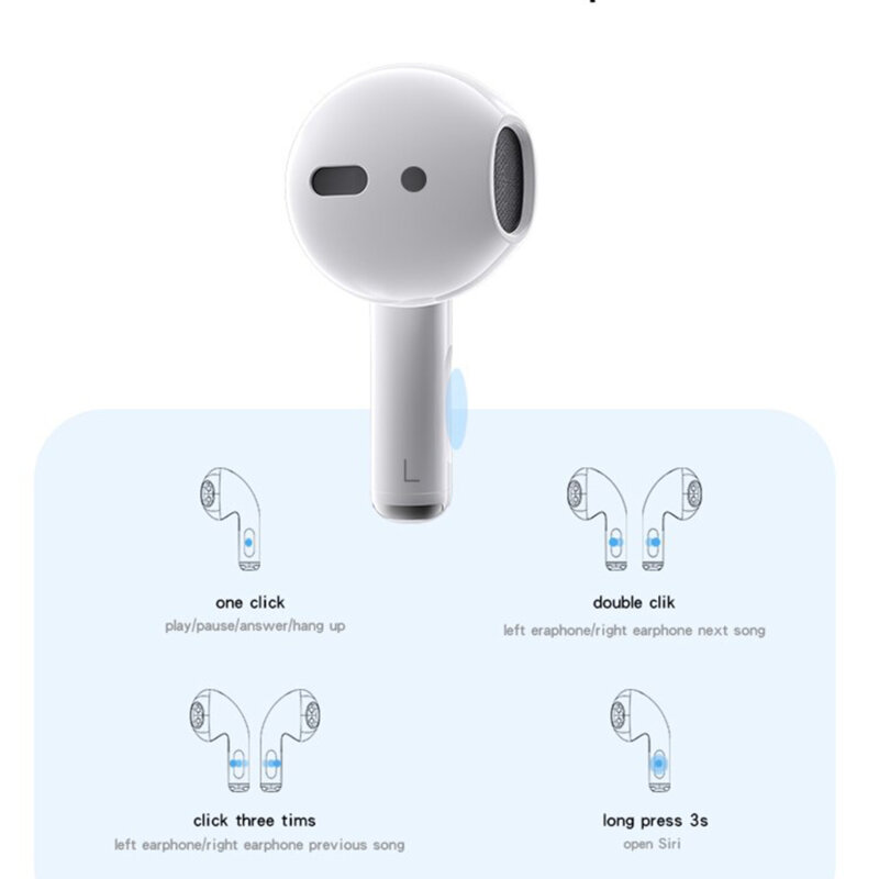 Casti in-ear fara fir stereo TWS Bluetooth Yesido TWS13, alb