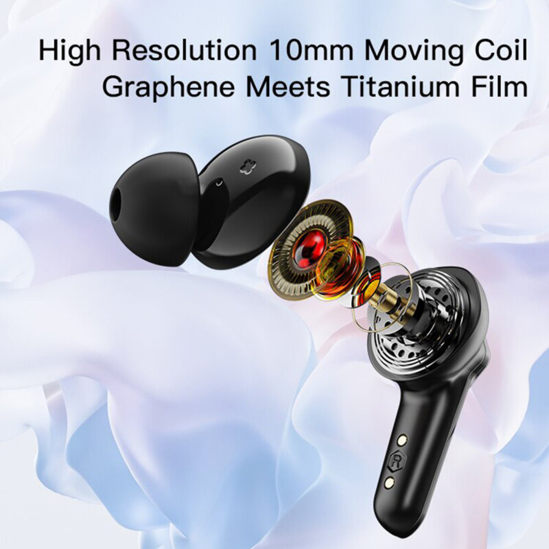 Casti in-ear gaming TWS Bluetooth cu LED Yesido TWS14, negru