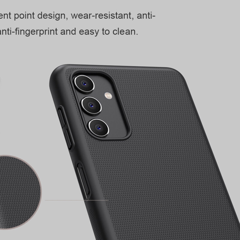 Husa Samsung Galaxy A04S Nillkin Super Frosted Shield, negru