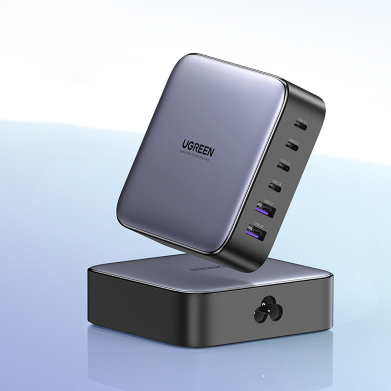 Statie 6in1, incarcator GaN 200W, 4xtip C, 2xUSB Ugreen, 40914