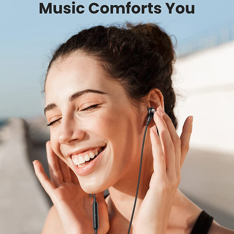 Casti audio cu fir Apple MFi pentru iPhone Ugreen, negru, 30631