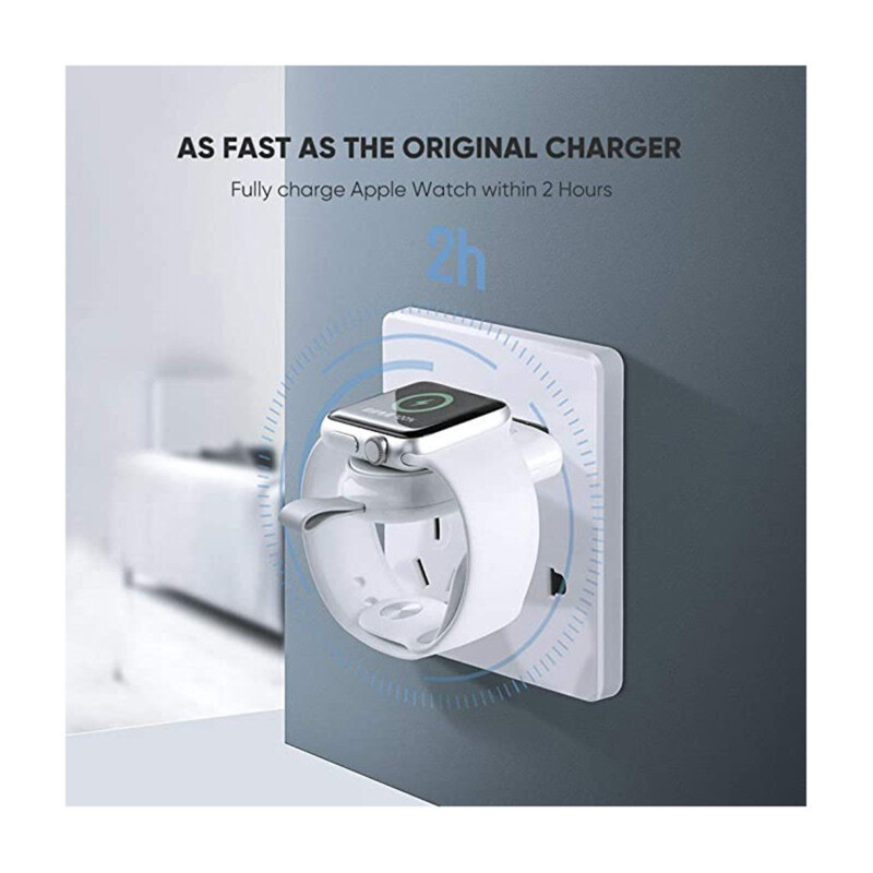 Incarcator wireless pentru ceas Apple Ugreen, 5V, alb, 50944