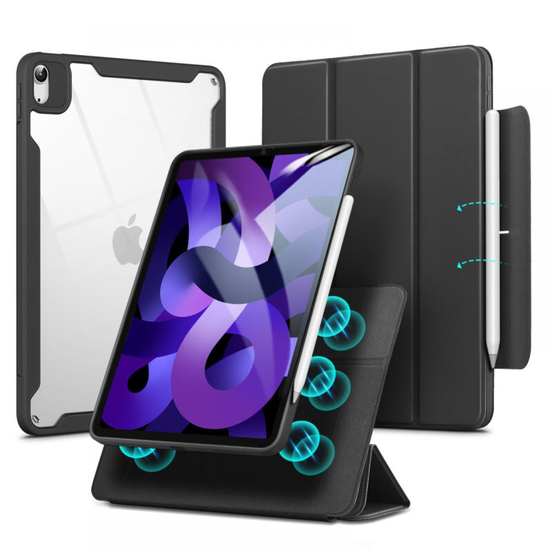 Carcasa iPad Air 5 (2022) ESR Rebound Hybrid Pro, negru