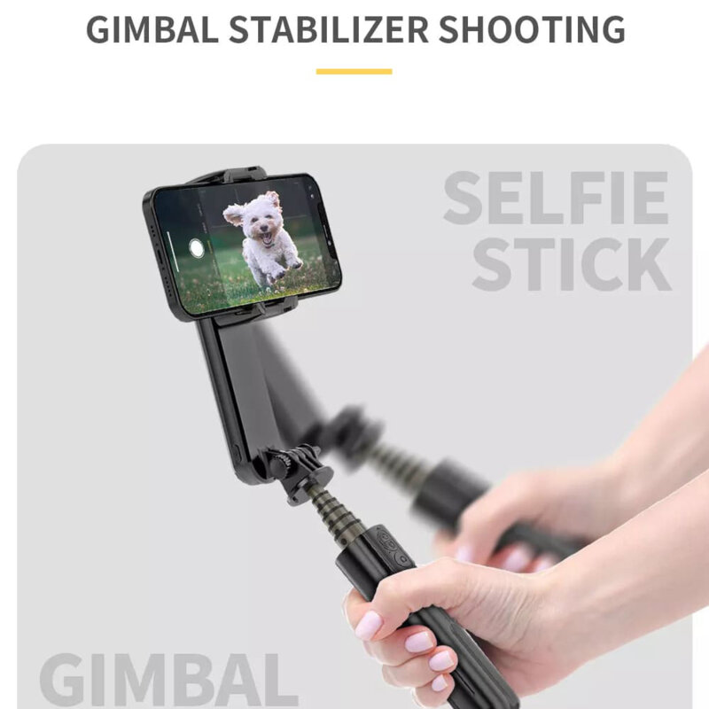 Selfie stick gimbal telefon cu trepied stabil Techsuit L09, 72cm