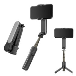 Selfie stick gimbal telefon cu trepied stabil Techsuit L09, 72cm