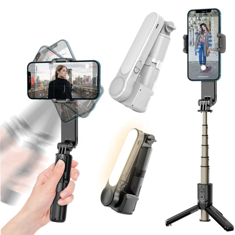 Selfie stick gimbal telefon cu trepied, telecomanda Techsuit L09