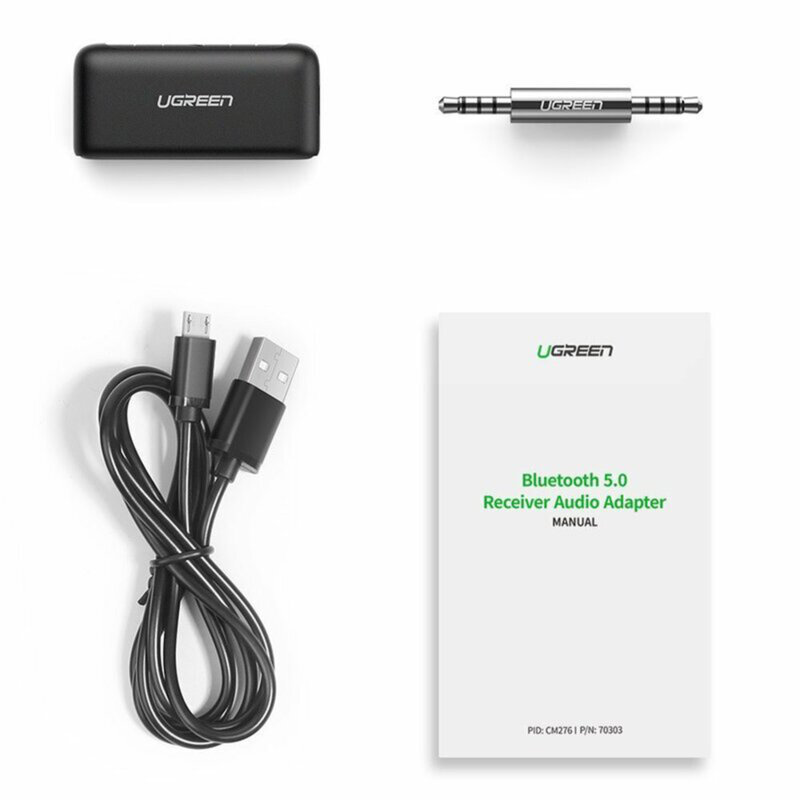 Receptor Bluetooth auto, adaptor audio Jack Ugreen CM276, 70303