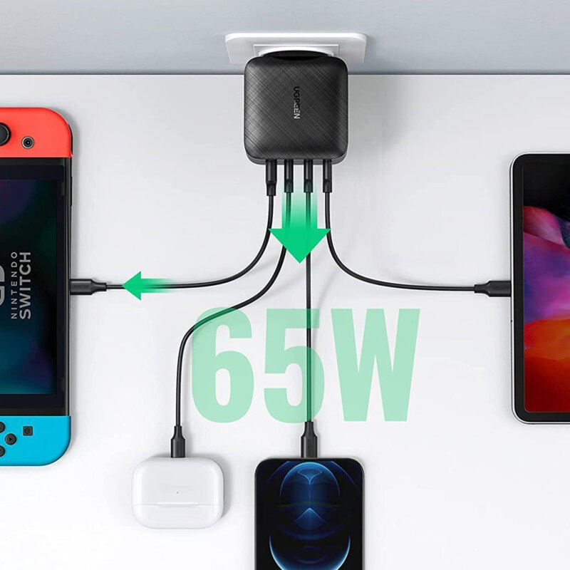 Incarcator Fast Charge GaN 3xType-C, USB Ugreen, 70774