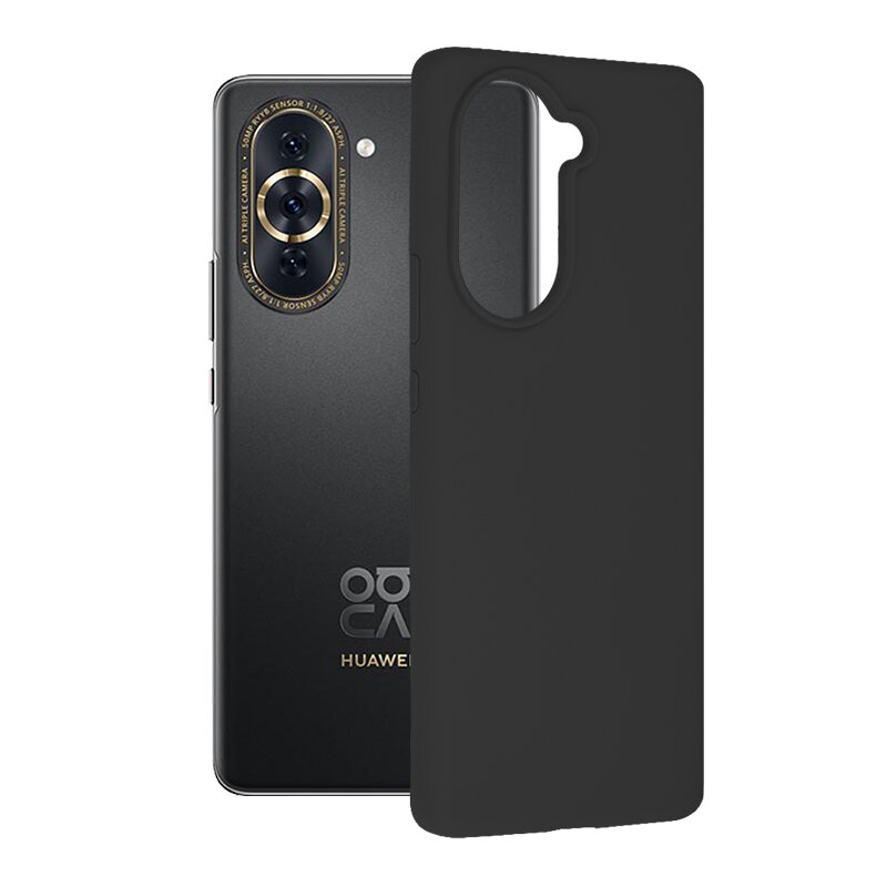 Husa Huawei nova 10 Pro Techsuit Soft Edge Silicone, negru