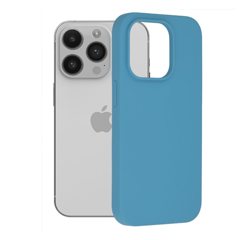 Husa iPhone 14 Pro Techsuit Soft Edge Silicone, albastru