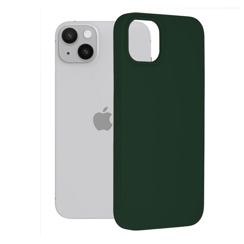 Husa iPhone 14 Plus Techsuit Soft Edge Silicone, verde