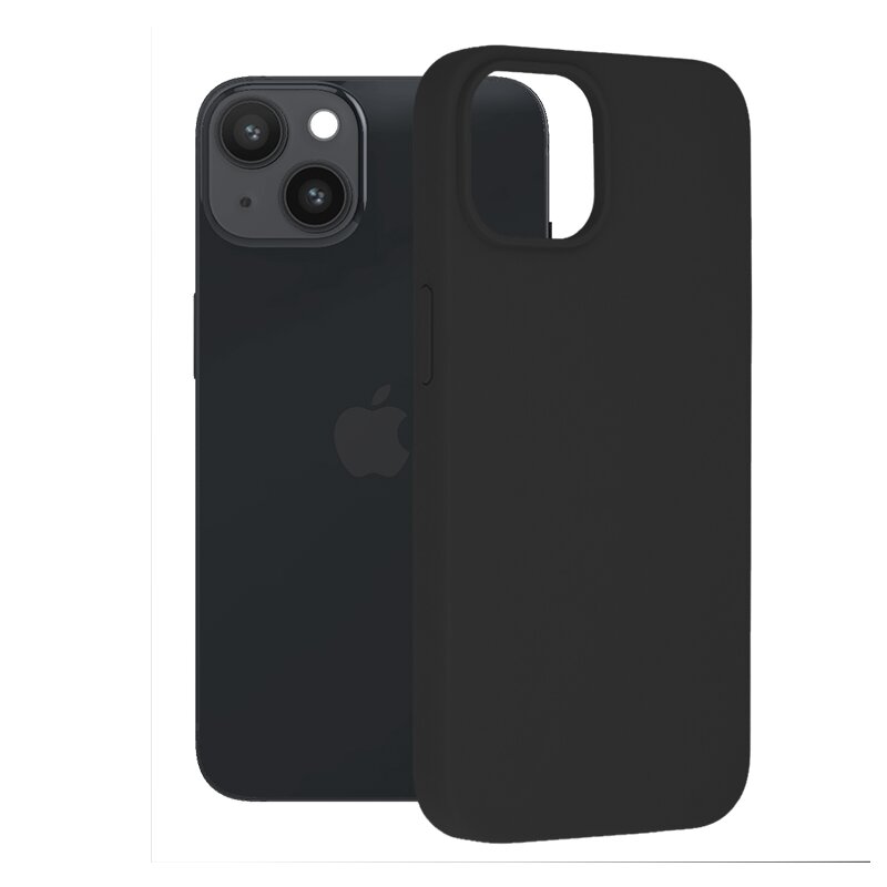 Husa iPhone 14 Techsuit Soft Edge Silicone, negru