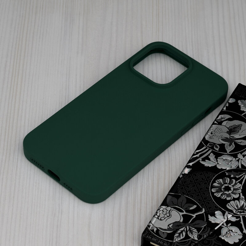 Husa iPhone 14 Pro Max Techsuit Soft Edge Silicone, verde