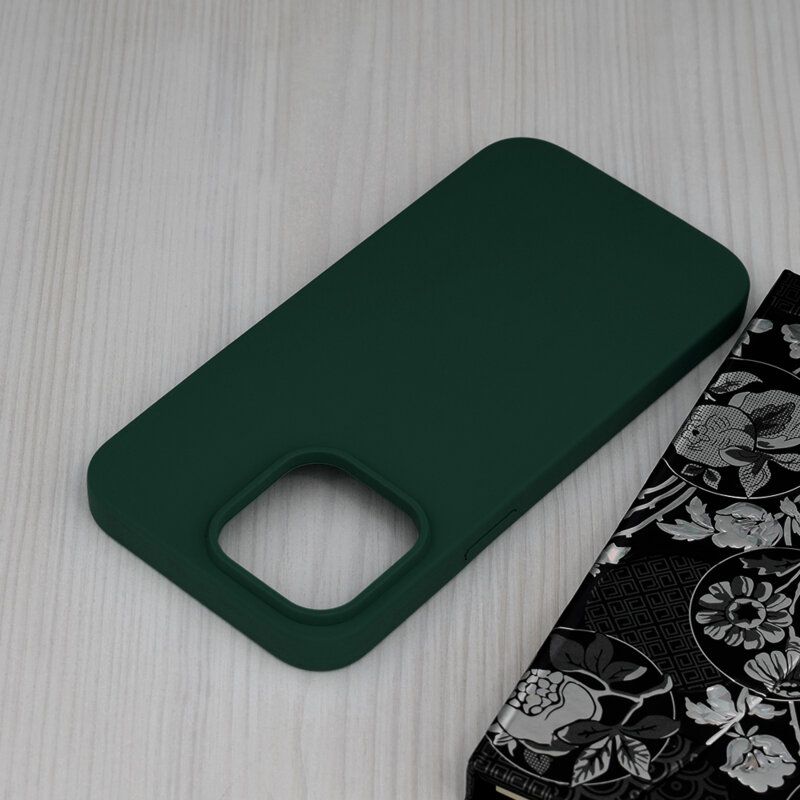 Husa iPhone 14 Pro Max Techsuit Soft Edge Silicone, verde