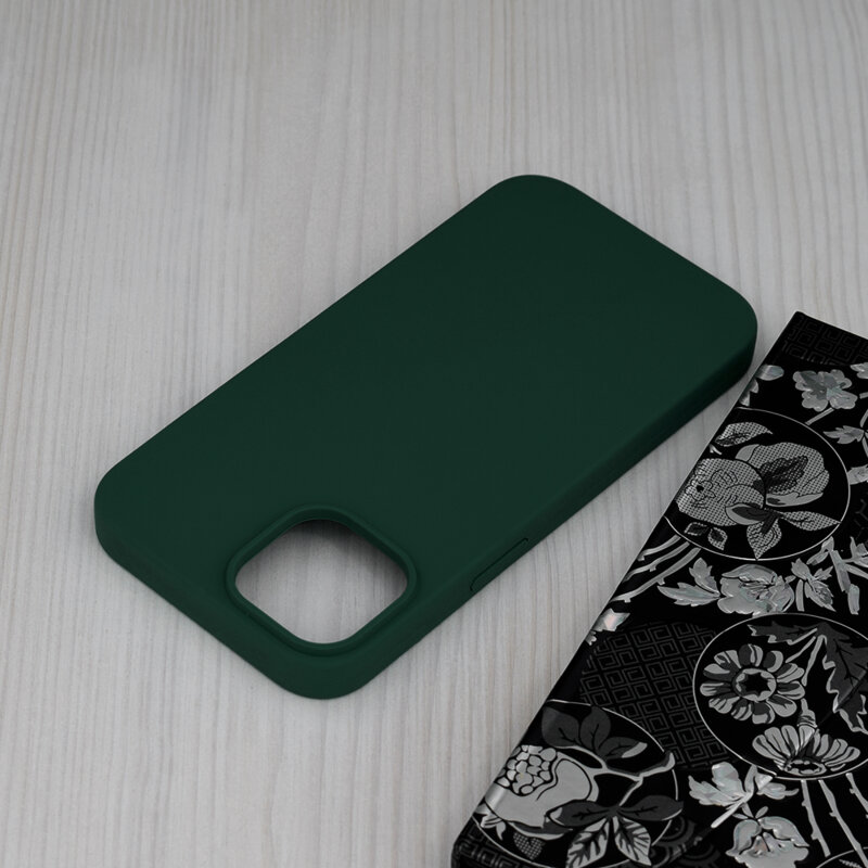 Husa iPhone 14 Techsuit Soft Edge Silicone, verde