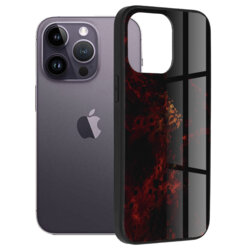 Husa iPhone 14 Pro Max Techsuit Glaze, Red Nebula
