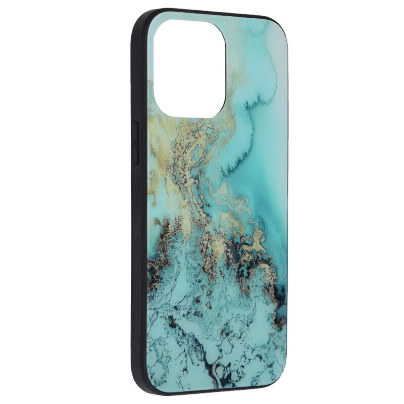 Husa iPhone 14 Pro Max Techsuit Glaze, Blue Ocean