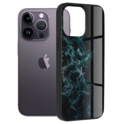 Husa iPhone 14 Pro Max Techsuit Glaze, Blue Nebula