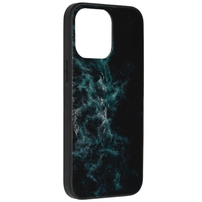 Husa iPhone 14 Pro Max Techsuit Glaze, Blue Nebula