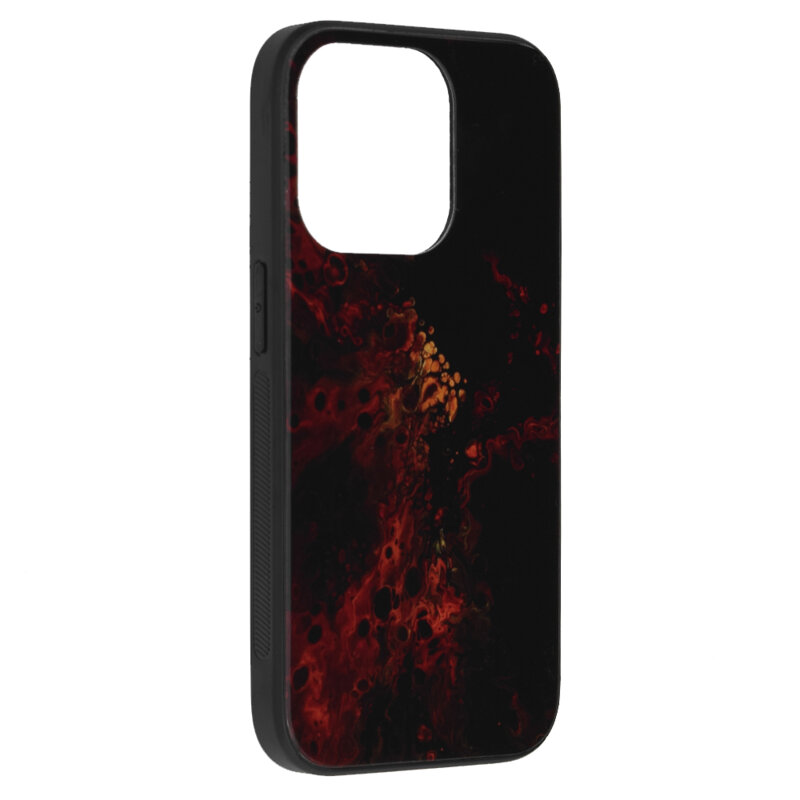 Husa iPhone 14 Pro Techsuit Glaze, Red Nebula