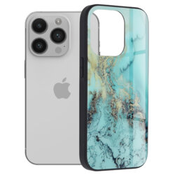 Husa iPhone 14 Pro Techsuit Glaze, Blue Ocean