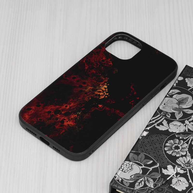 Husa iPhone 14 Plus Techsuit Glaze, Red Nebula