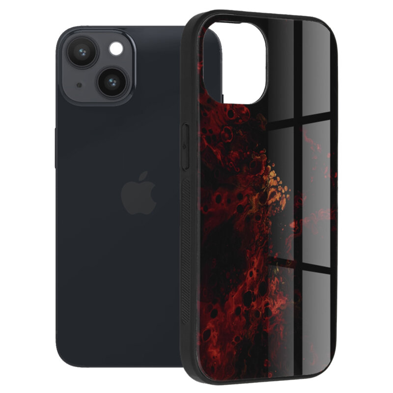 Husa iPhone 14 Techsuit Glaze, Red Nebula