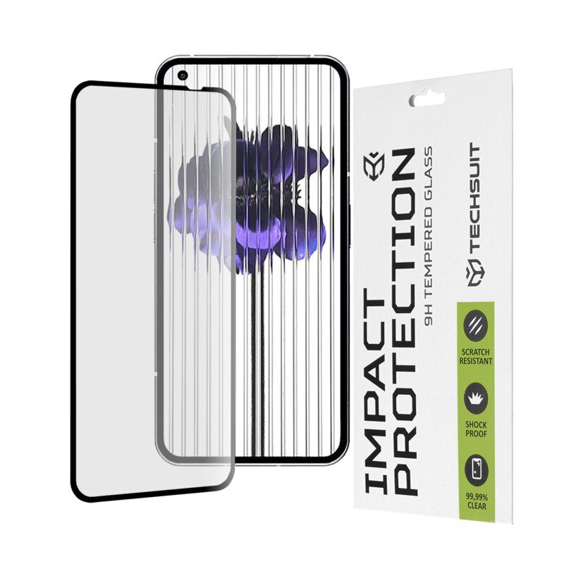 Folie sticla Nothing Phone (1) Techsuit 111D Full Glue Full Cover, negru