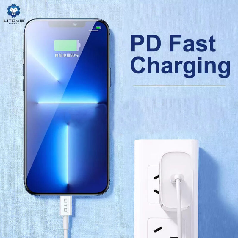 Cablu de date Quick Charging Lito Lightning Lito, 2m, 2.4A