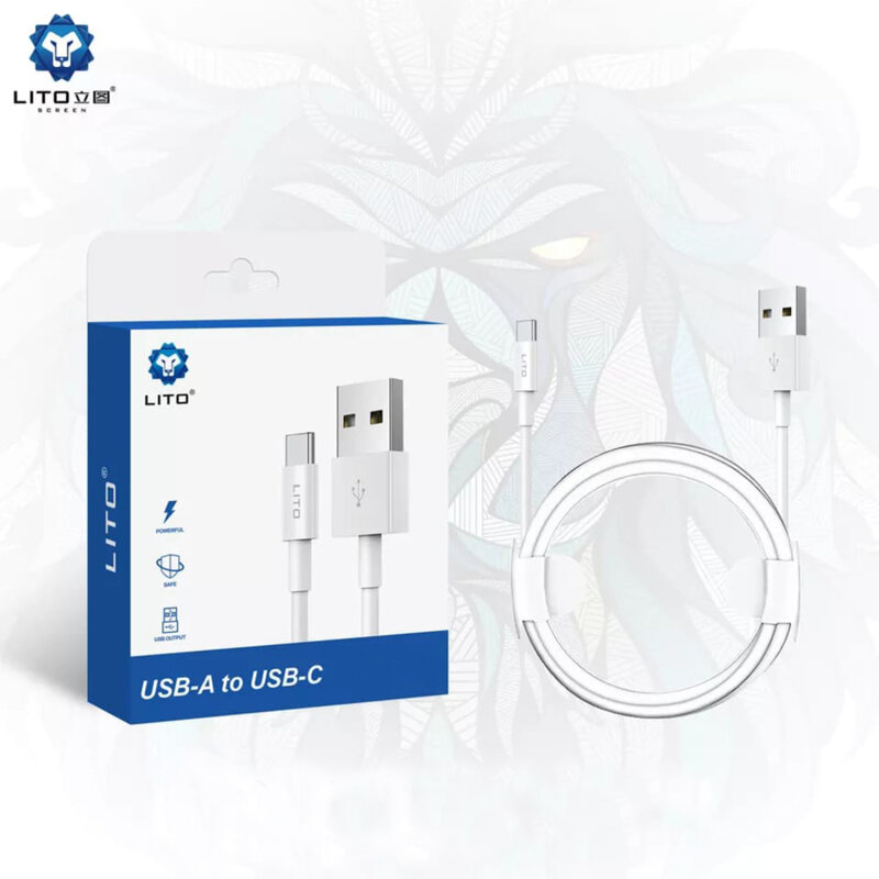 Cablu de date Quick Charging USB la Type-C Lito, 2m, 2.4A